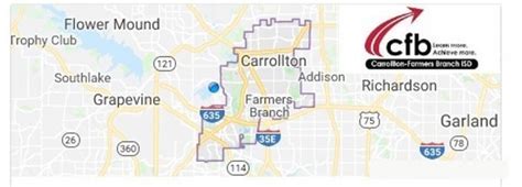 Carrollton farmers branch tx - Carrollton, TX 75006. Contact: Office: 972-968-6320. Carrollton-Farmers Branch Independent School District. Twitter (opens in new window/tab) ... THE CARROLLTON-FARMERS BRANCH ISD ADOPTED A TAX RATE THAT WILL RAISE MORE TAXES FOR MAINTENANCE AND OPERATIONS THAN LAST YEAR’S TAX RATE.